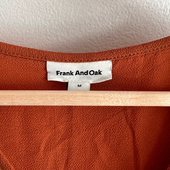 Orange Frank & Oak Button up Blouse - Picture 4 of 4